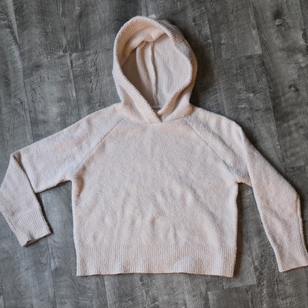 Soft Cream Hooded Sweater